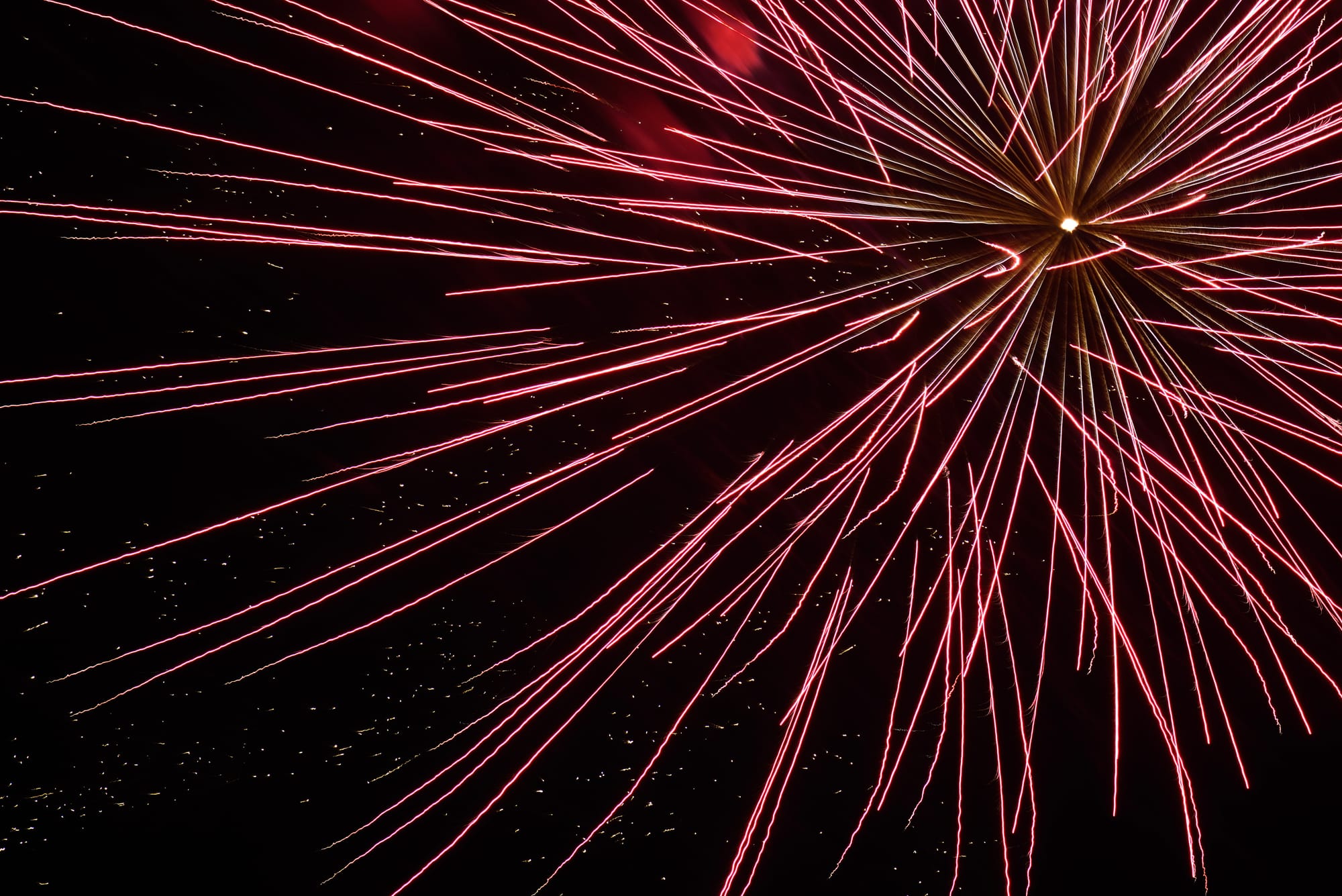 One dimensional fireworks
