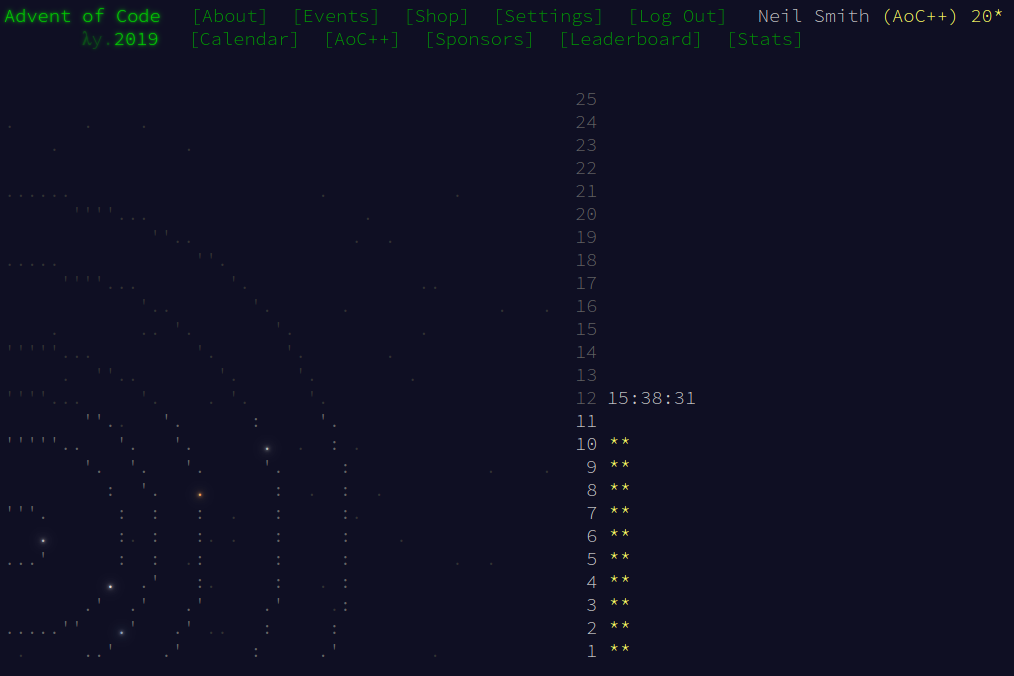 Advent of Code 2019 day 10
