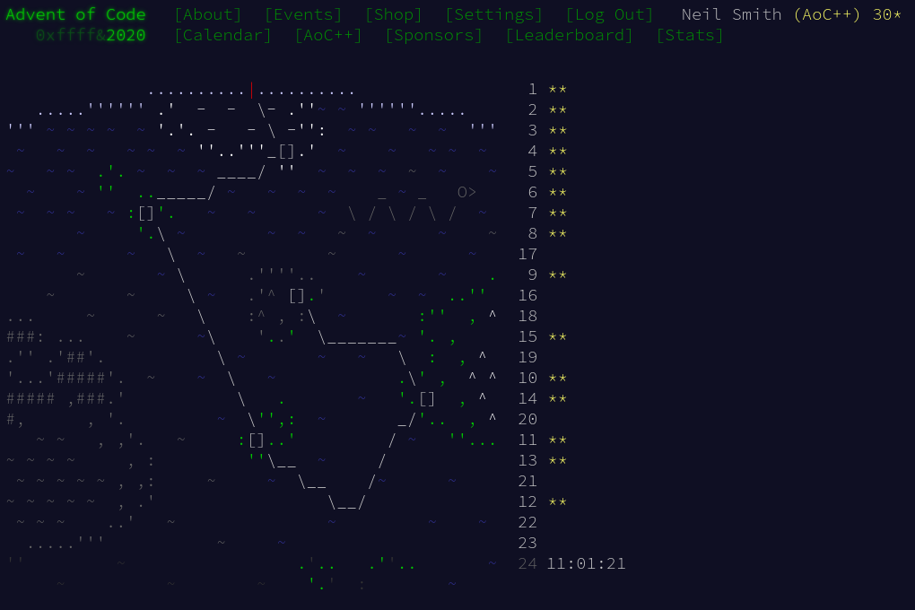 Advent of Code 2020 day 15