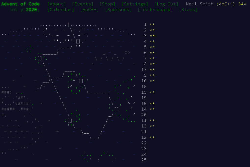 Advent of Code 2020 day 17