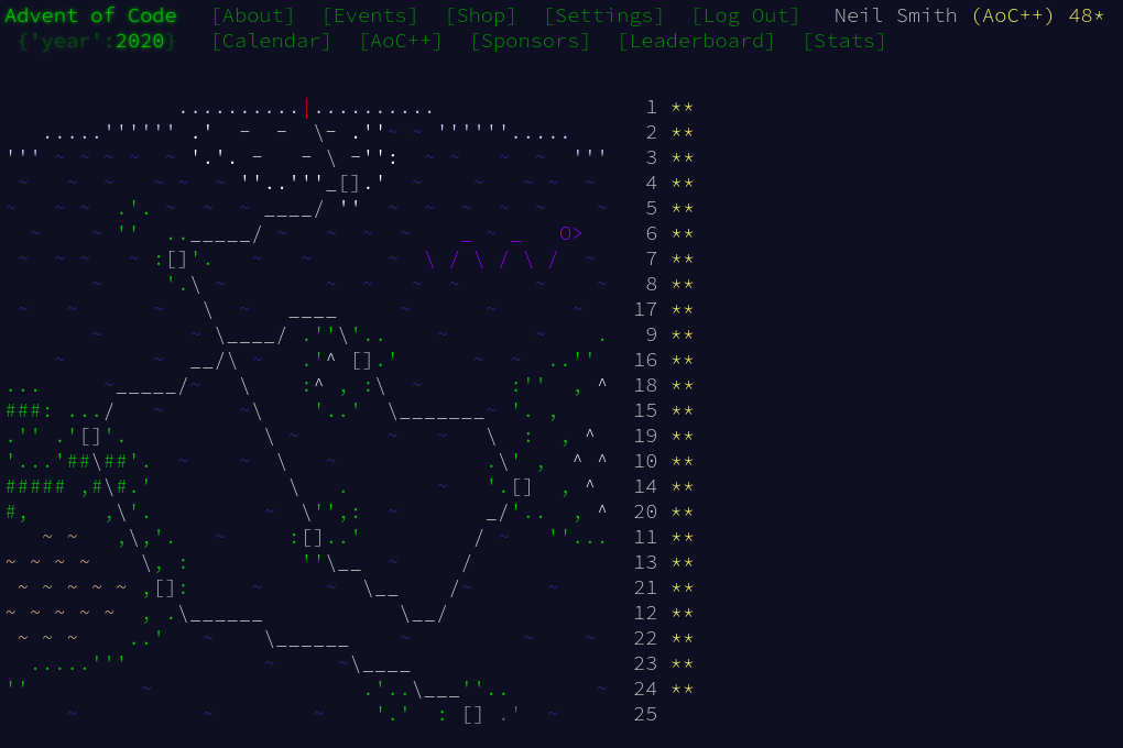 Advent of Code 2020 day 24
