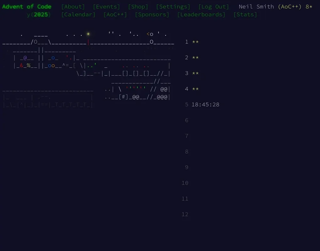 Advent of Code 2025 day 4