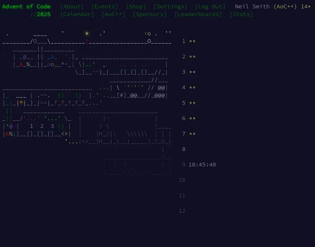 Advent of Code 2025 day 7