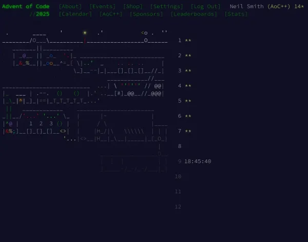 Advent of Code 2025 day 7